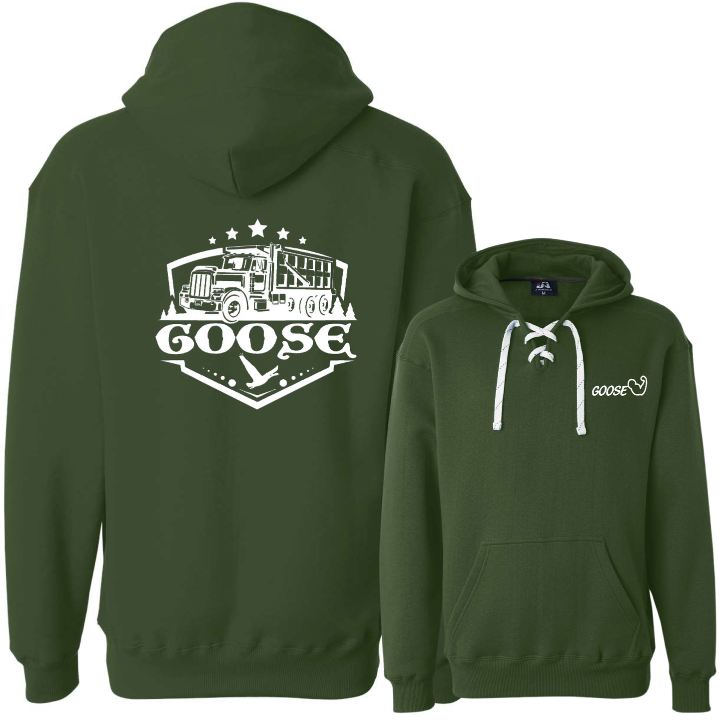 Goose Lace Up Hoodies